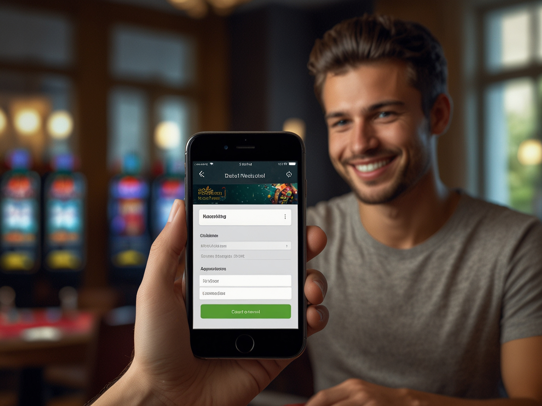 Happy player registering on Katsubet